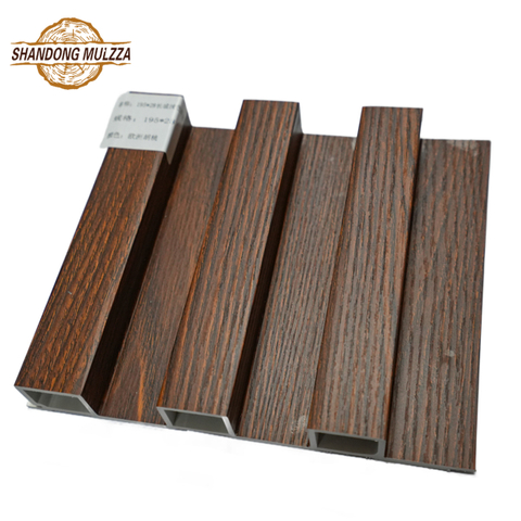 Factory Rice WPC UV Cladding Fluted 3D Wall Panel for Decoration
