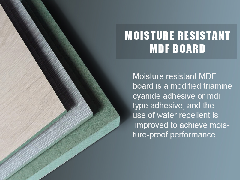 Moisture Resistant Solid Color Wood Melamine MDF Panel