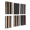 Wall Decoration Soundproof Fence Sound Absorption Wood Wool Decoration Walnut Acoustic Panel