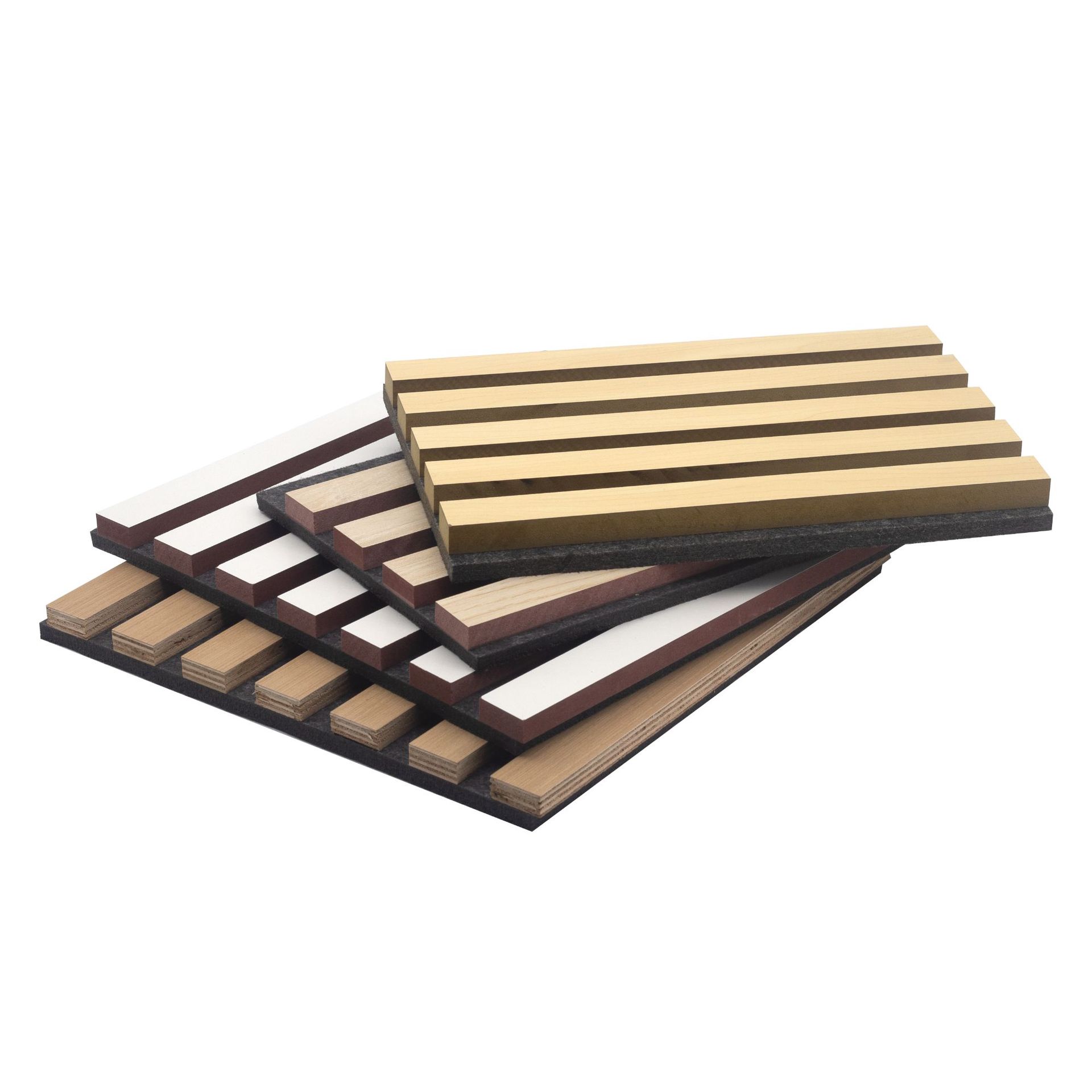 Polyester And Nature Wood Veneer Sound Absorbing Acoustic Panel