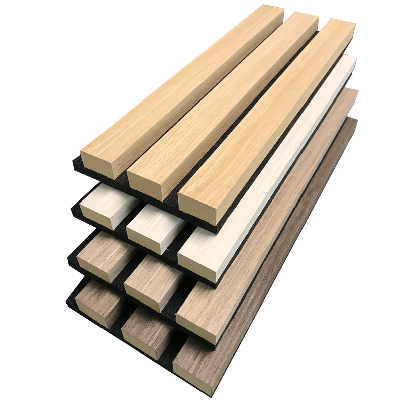 Polyester And Nature Wood Veneer Sound Absorbing Acoustic Panel
